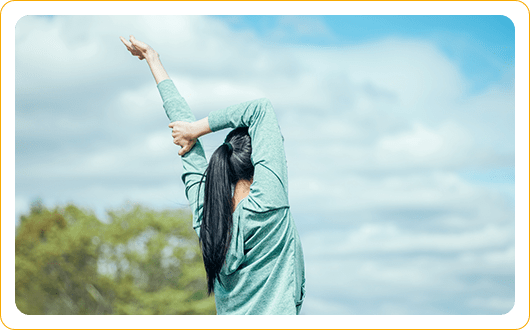 身体のバランスと柔軟性が良くなる